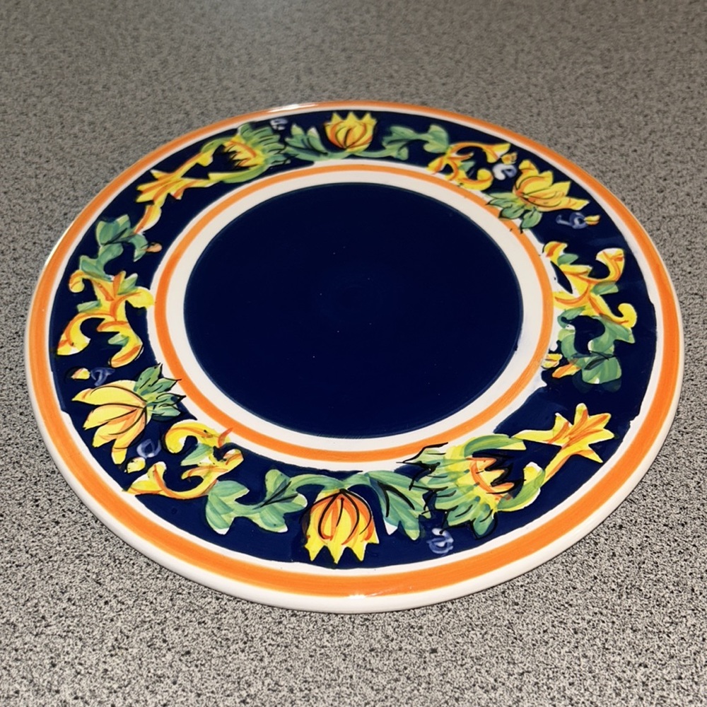 Tabletops Unlimited Bucatinni 8” Ceramic Cheese Serving Plate Tray - Picture 3 of 8